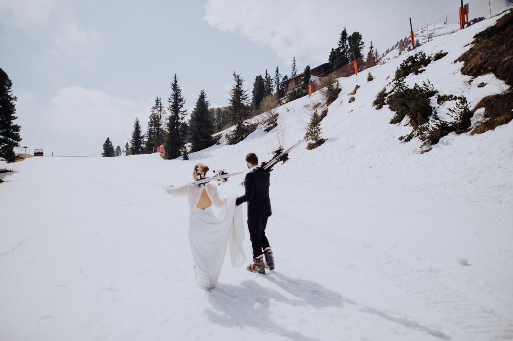 Ski adventure wedding in Austria by Wild Connections Photography