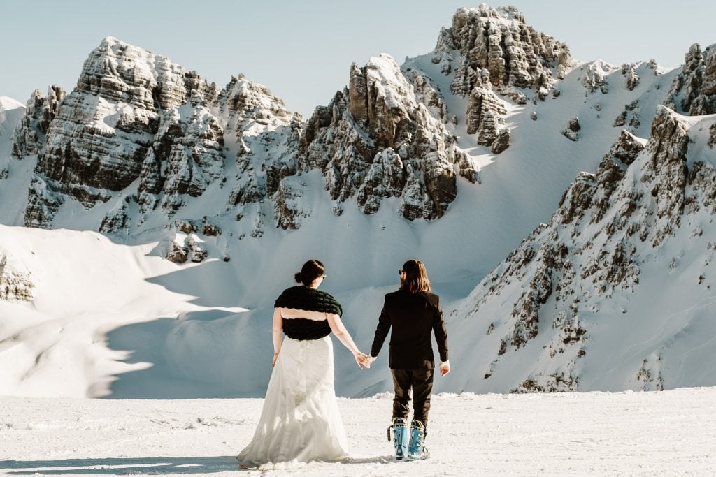 Wedding couple in Axamer Lizum by Wild Connections Photography