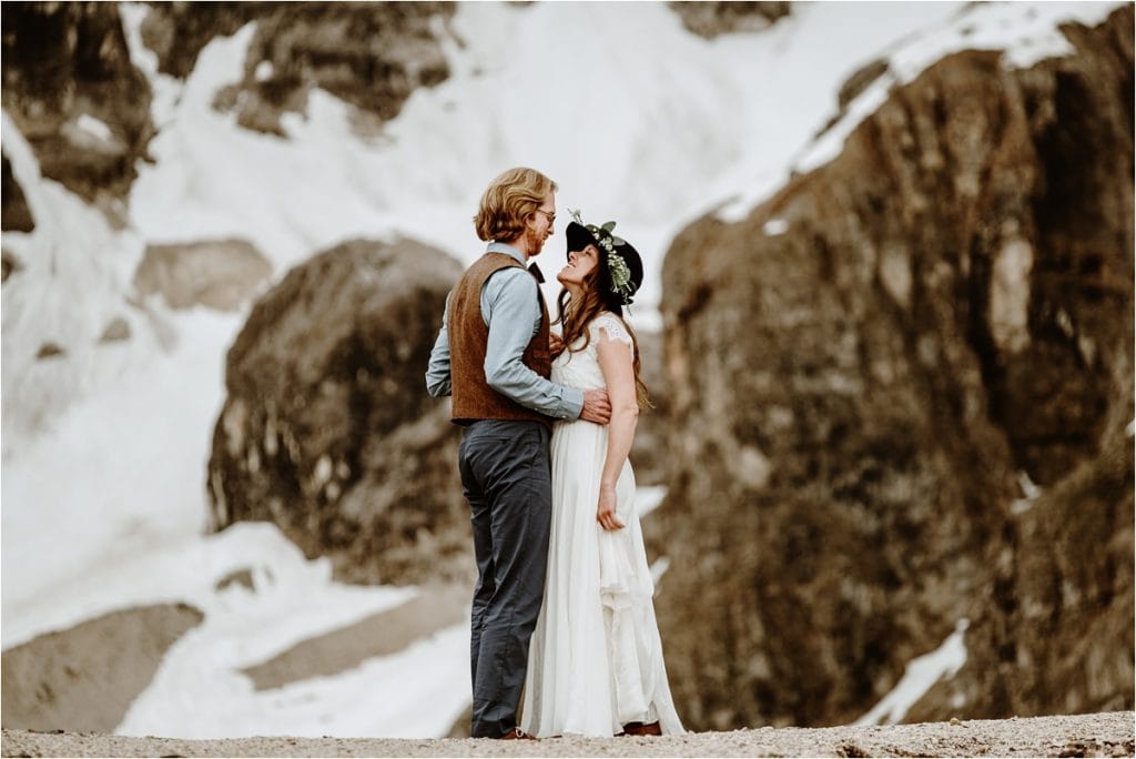 Elopement photography in the Dolomites